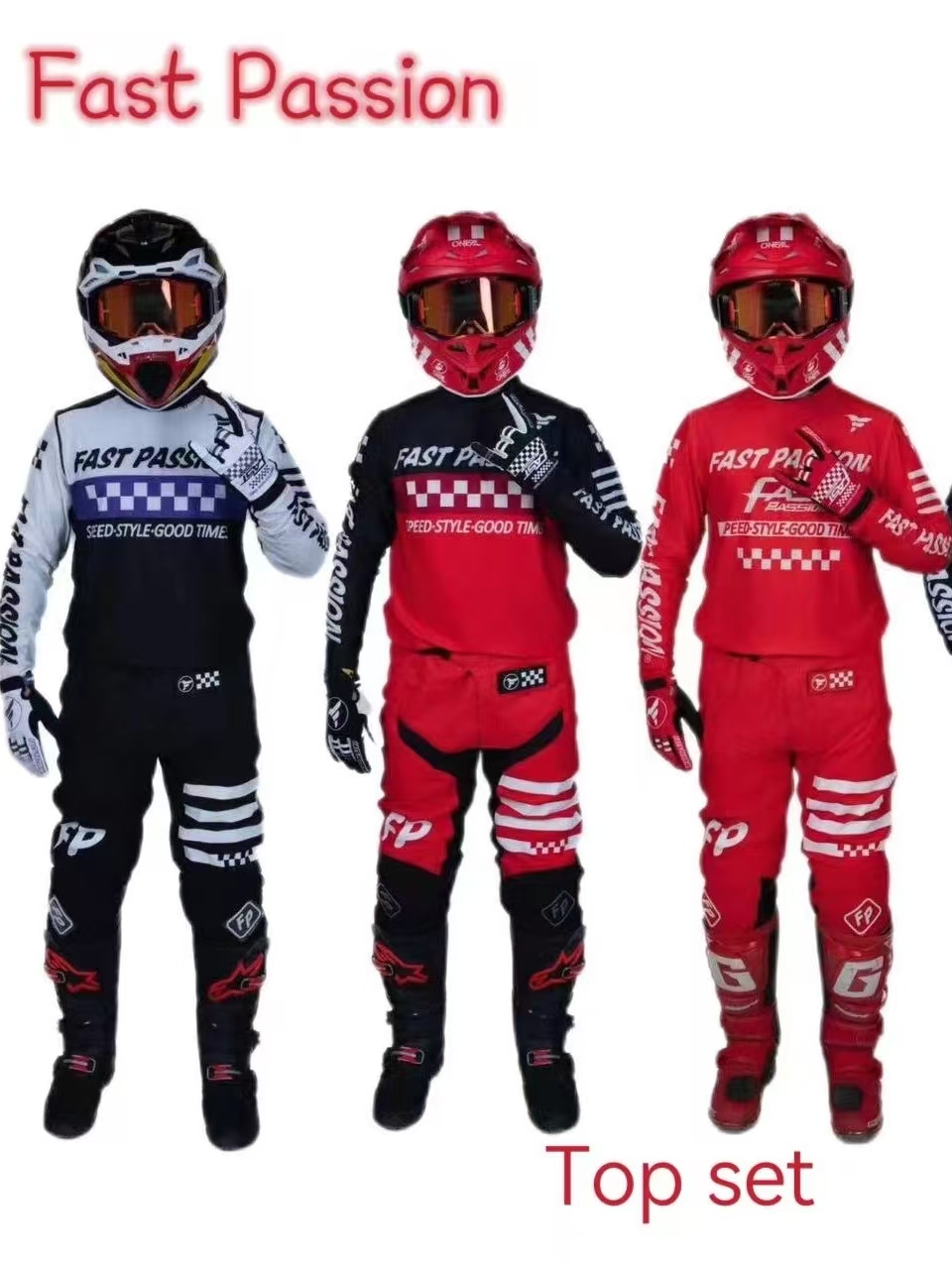 Motorcycle Gear Women - 2025 fastpassion fox Motocross Ekipman Seti