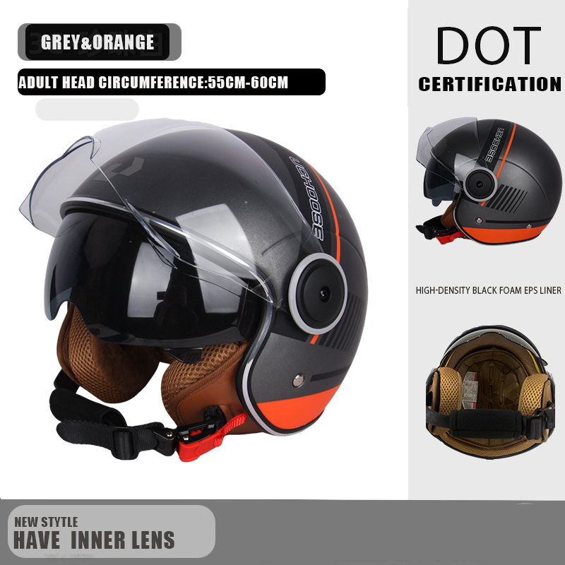 Motorcycle Gear Vintage - DOT sertifikası Motosiklet Kasko Go Kart