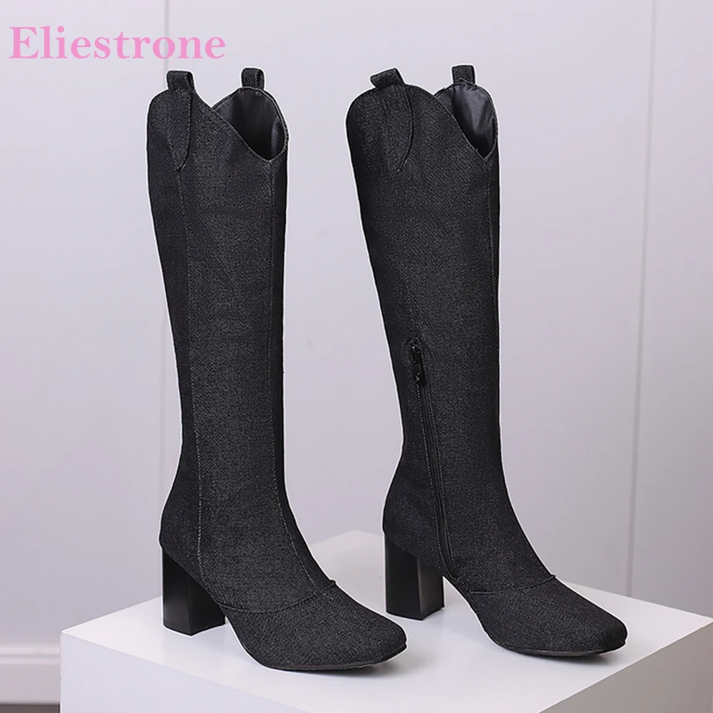 Yeni Kış Siyah Mavi Kadın Diz  - Riding Boot Short incelemesi ve fiyatı