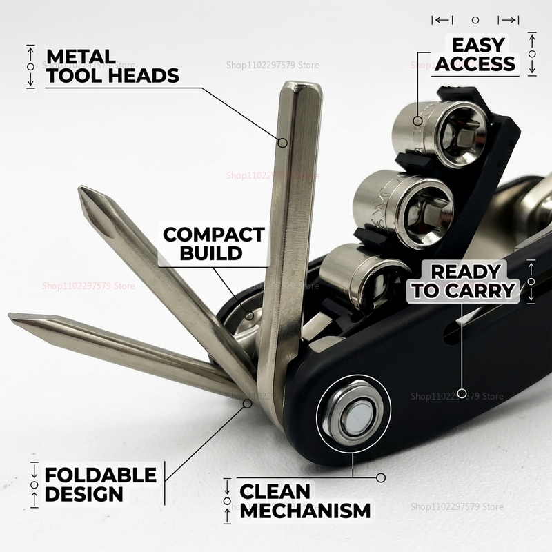 16'sı 1 arada Dağ Bisikleti Ço - Motorcycle Gear Essentials incelemesi ve fiyatı